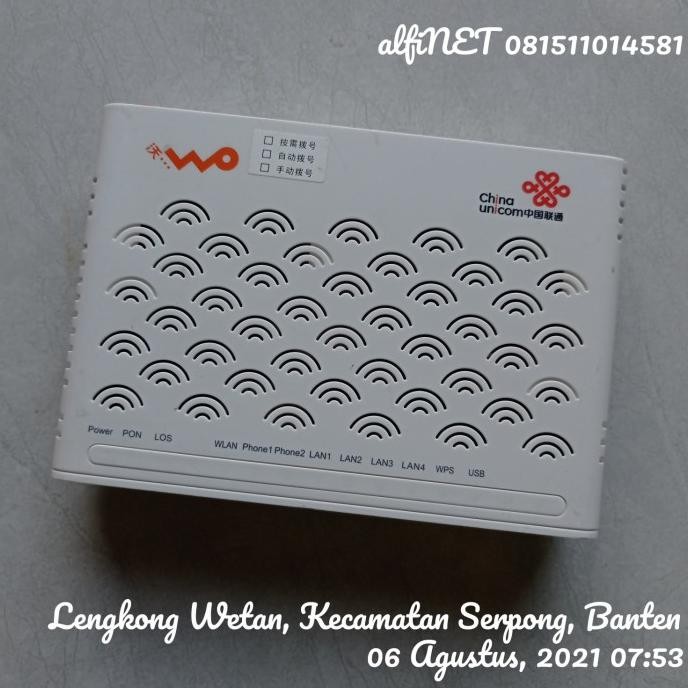 Epon ZTE F460 Second ONU ONT Wifi Bukan baru