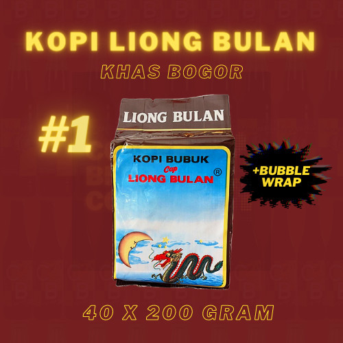 

Kopi Liong Bulan Khas Bogor Tanpa Gula 1 Bal/Dus/Kardus Isi 40 Buah