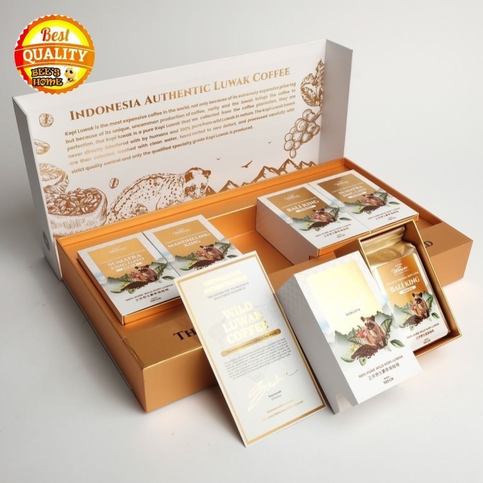 

Kopi Luwak Wild Indonesia Authentic Luwak Coffee Luxury Parcel Box Worcas 100 Gr Box Isi 5 Wild