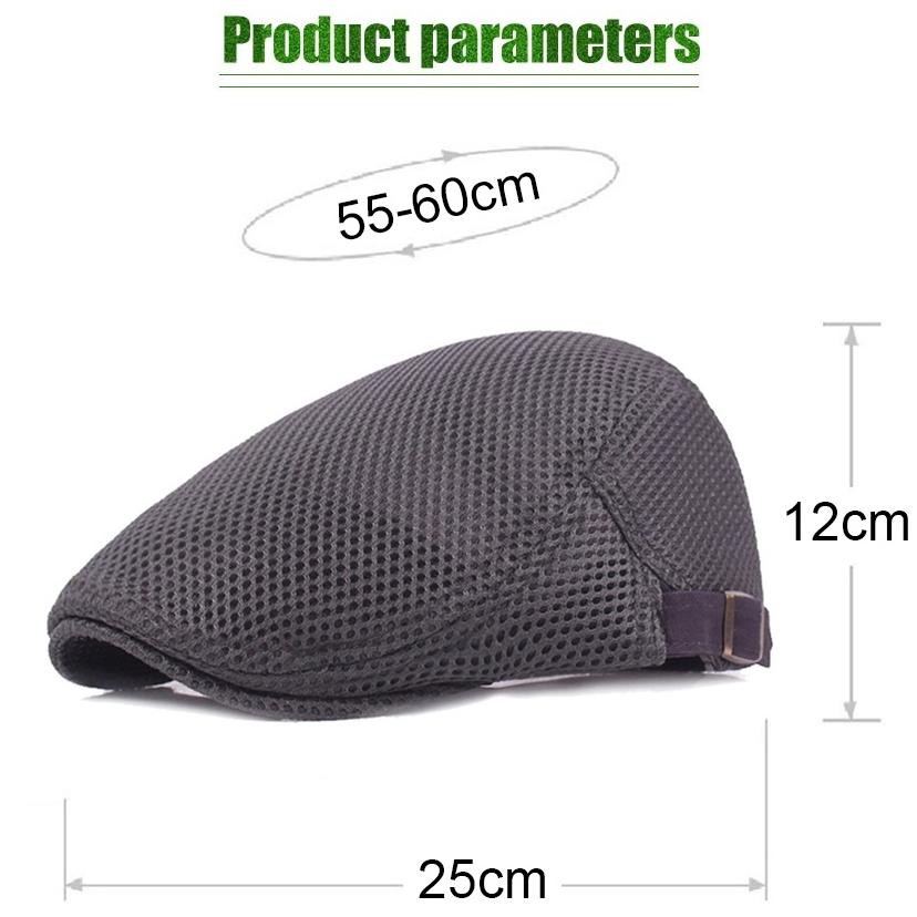 Topi Musim Panas Versi Korea Topi Baret / Topi Newsboy Model Datar Bahan Mesh Breathable Beraneka Wa