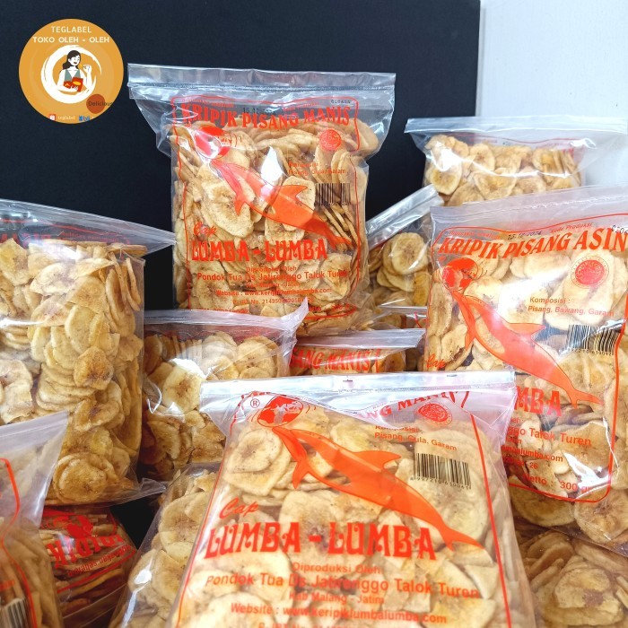 

TERBATAS Keripik Kripik Pisang Lumba Lumba 300 gram Asli Malang