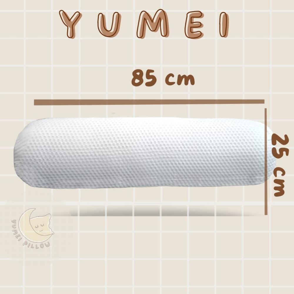 fn-56 Paket 1 Bantal  1 Guling Tidur Premium Memory Foam Empuk Yumei 60x40cm | BEST DEAL Viral