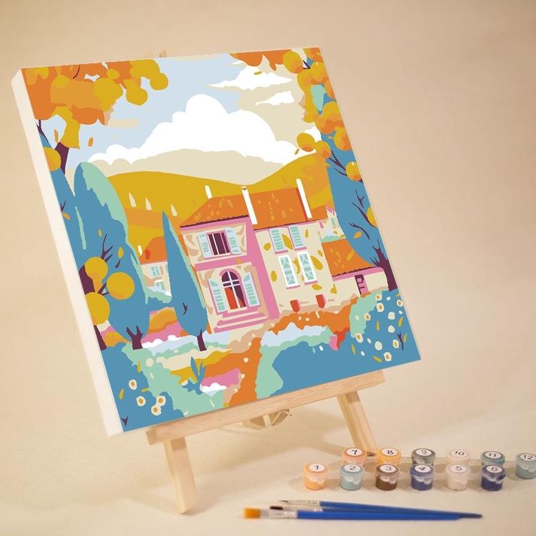 

Aw89 Paint By Number 20x20 / DIY Lukisan Pemandangan Cantik Kerajinan Tangan Sendiri / Kerajinan Tangan Melukis Pemandangan Dengan Cantik Termurah