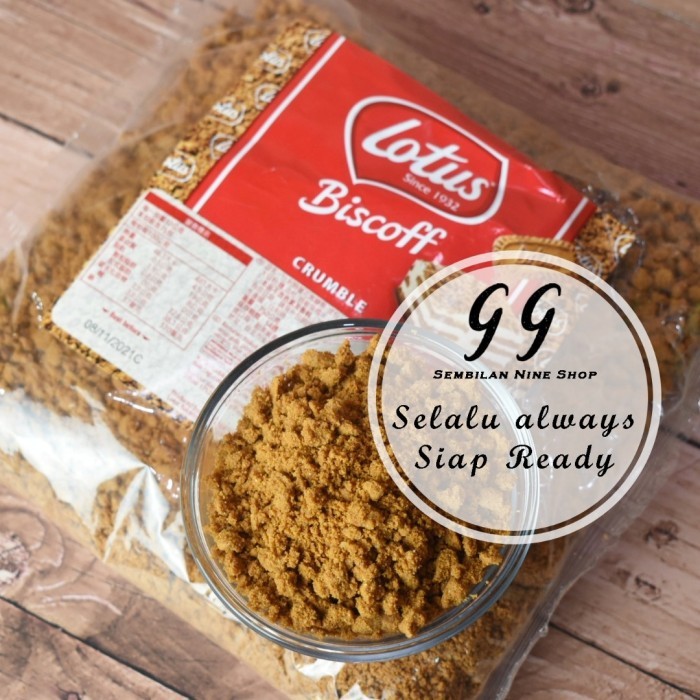 

TERBAIK Biscuit LOTUS CRUMBLE Biscoff 250 GRAM Biskuit Remahan Cookie Crumbs