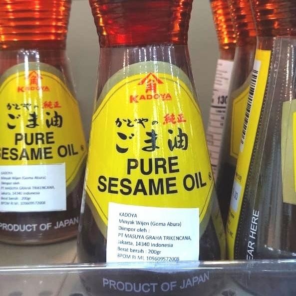 

Pure Sesame Oil, minyak wijen(goma abura)+Kadoya 200gr Kualitas Terbaik