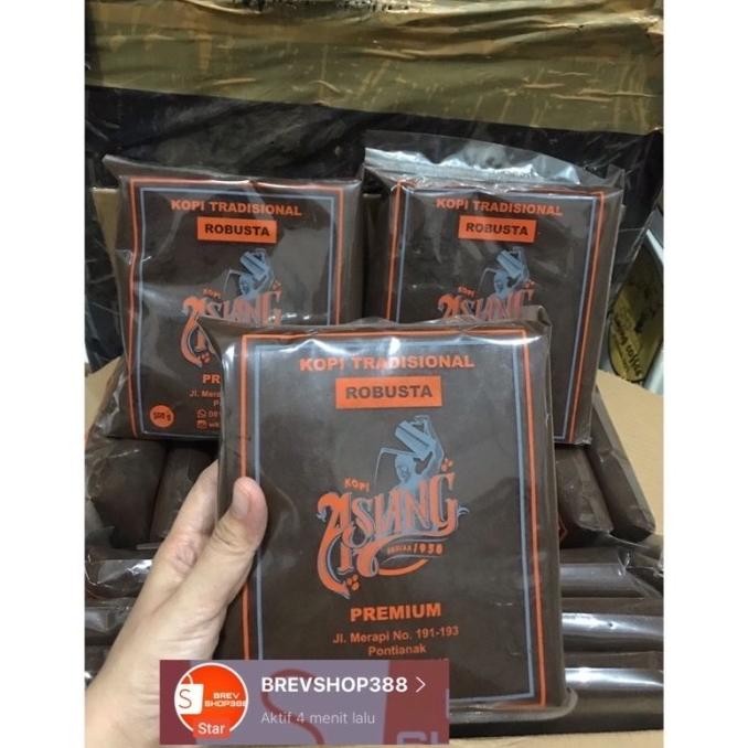 

Kopi Bubuk ASIANG pontianak 1kg Kopi legendaris khuntien kemasan 500gr