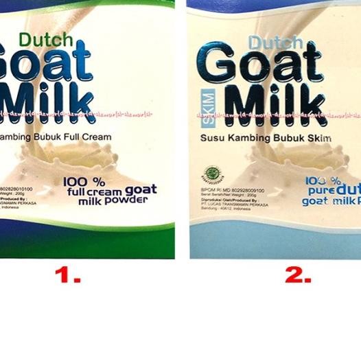 

Dutch Goat Lk Powder 200Gr Full Cream Skim Susu Kambing Sukalk