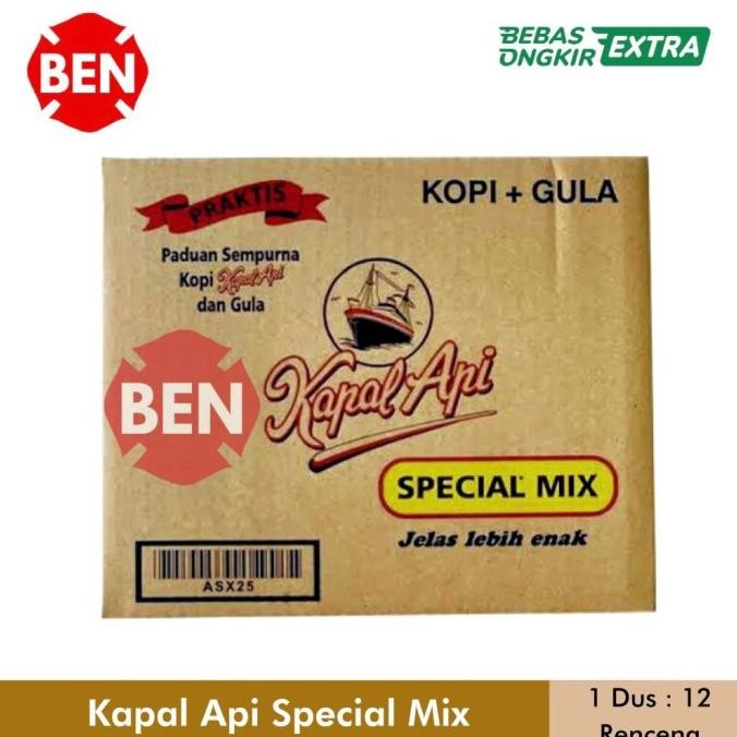 

Kapal Api Spesial Mix 1 Dus / 12 Renceng / 120 Sachet / Grosir Kopi