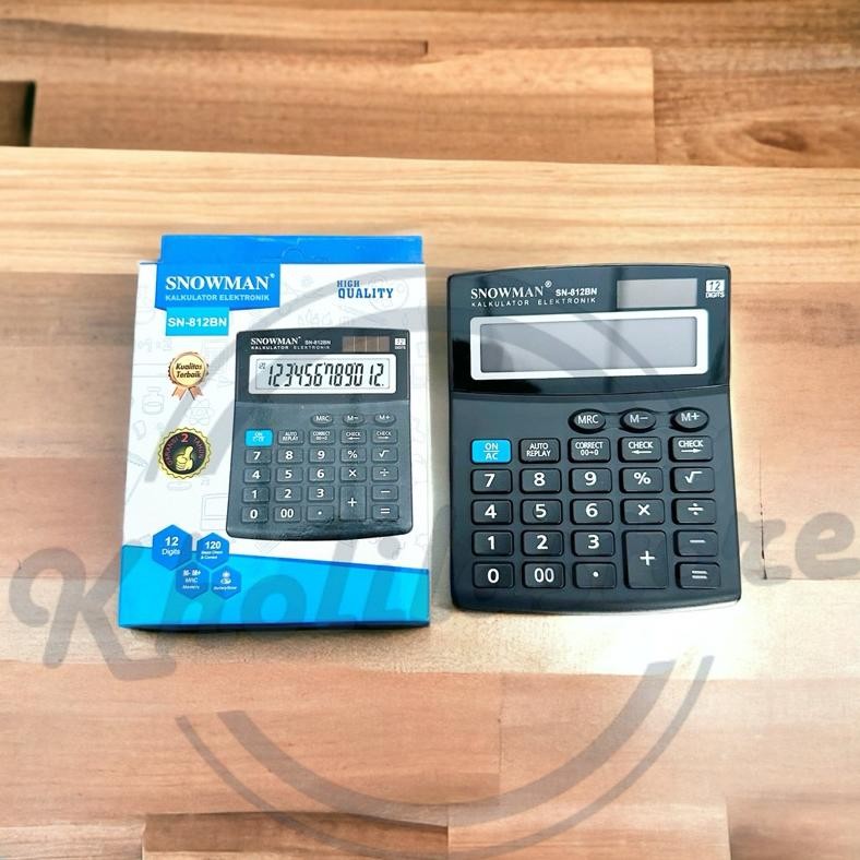 

Calculator 12 digits Snowman SN-812BN LARIS