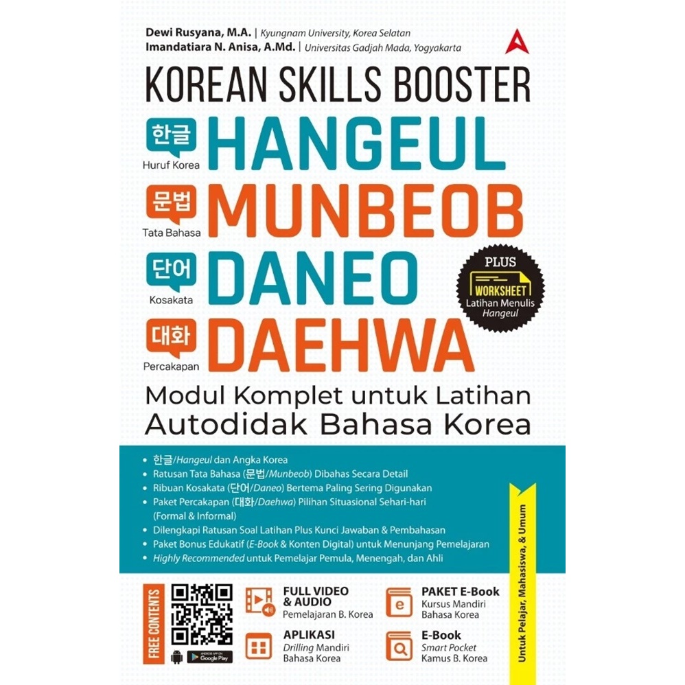 Gramedia Cirebon  - KOREAN SKILL BOOSTER HANGEUL MUNBEOB DANEO DAEEHWA