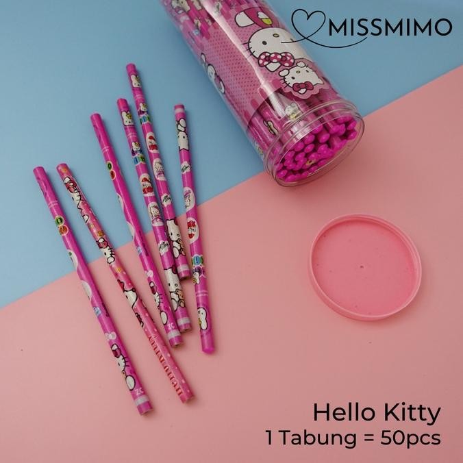 

Sale! Pensil Anak Fancy Karakter Pot isi 50pcs Pensil Tabung Motif Kartun Termurah