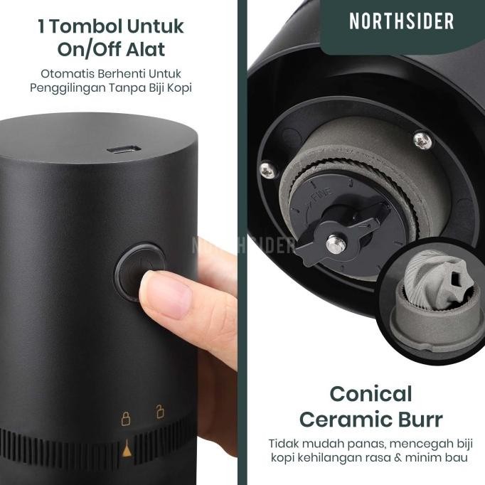 

Terlaris Coffee Grinder Electric Penggiling Kopi Portable Elektrik Usb Type-C Ready Stok