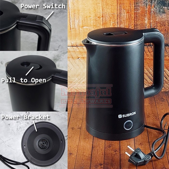 Teko Listrik 2 Liter Electric Kettle - Termos Pemanas Air Praktis