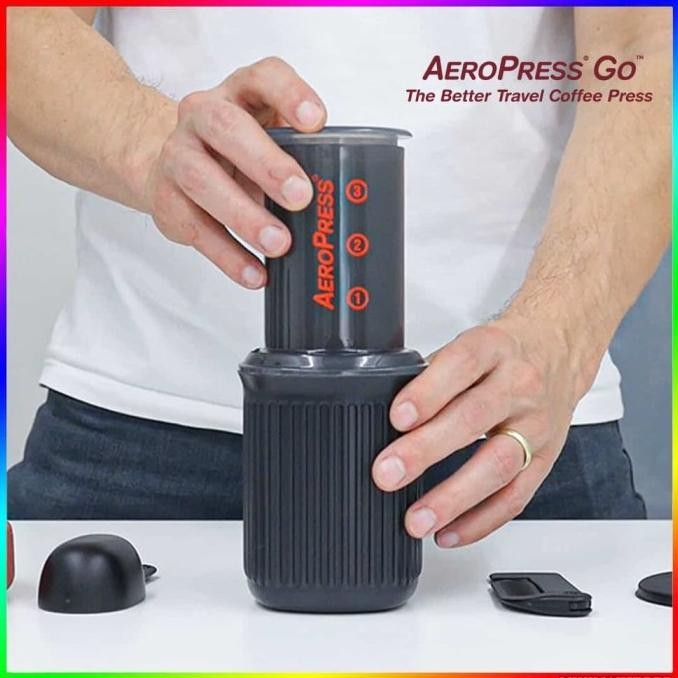 

Terlaris New Aeropress Go Coffee Press V60 Alat Kopi Sedu Aero Press Travel Ready Stok