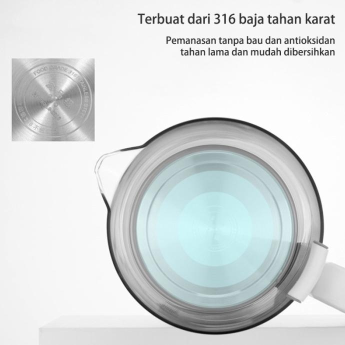 

Terlaris Smart Electric Kettle 1.5L Kettle Listrik Teko Baby Dewasa Kopi Teh Ready Stok