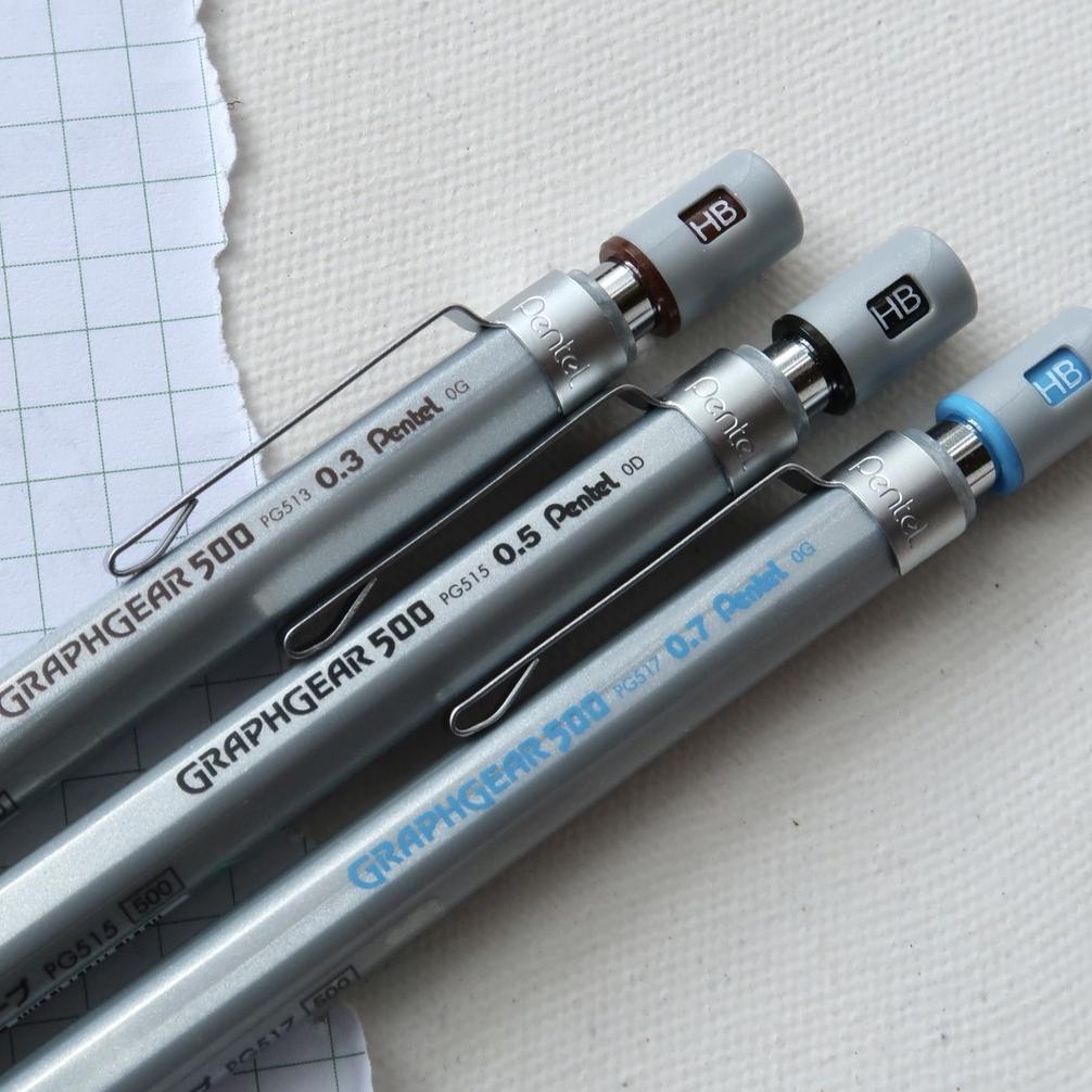 

sd-46 Pentel Graph Gear 500 Mechanical Drafting Pencil (0.3 / 0.5 / 0.7 / 0.9) Murah