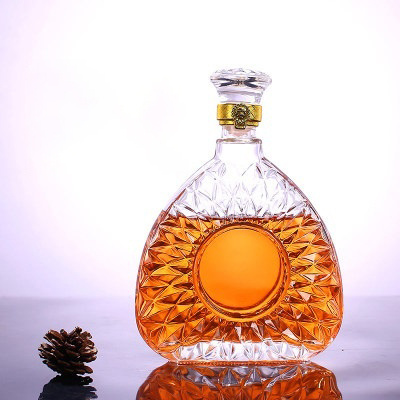 Temkin Whisky Decanter Glass Bottle Liquor Scotch Luxury 750ml - C05