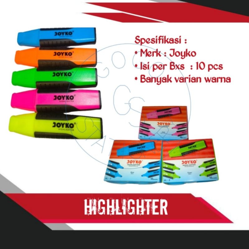 

HIGHLIGHTER / STABILO WARNA JOYKO