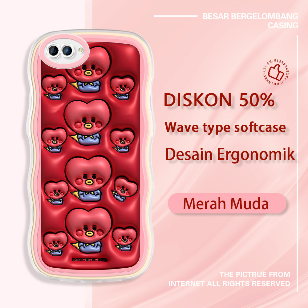 jinsouwe OPPO NEO 9 A3S A5 A7 A5S A9 2020 A12 A12S A12E  Casing Handphone  BTS Kim TaeHyung BT21 TAT