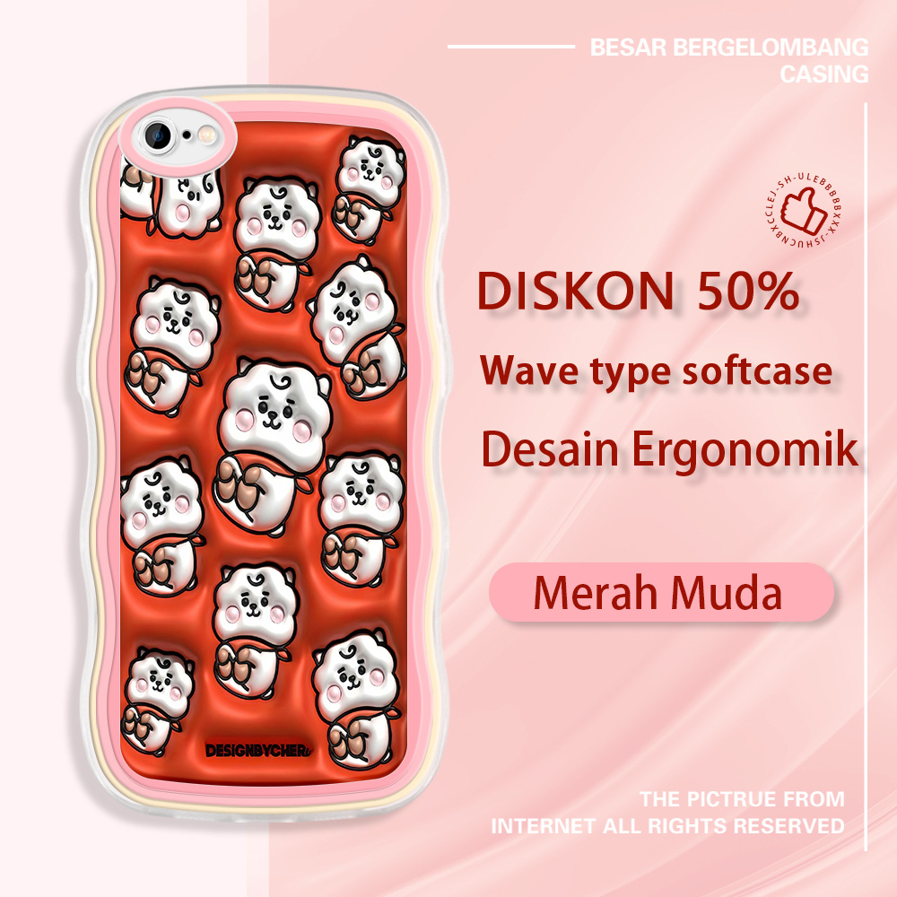 jinsouwe Apple iPhone 6 6S 7 8 11 PRO PLUS SE X XR XS MAX  Casing Handphone  BTS Kim Seok Jin BT21 R