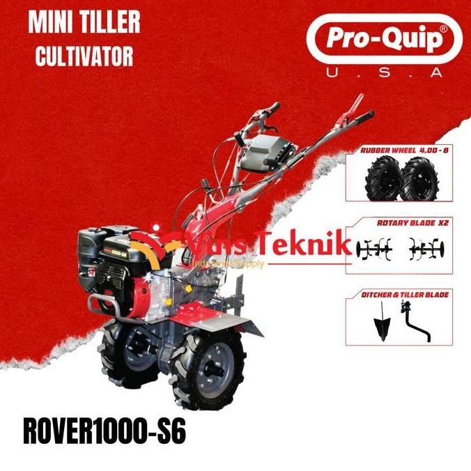 Mini Tiller Cultivator Mesin Bajak Sawah Proquip Rover1000-S6