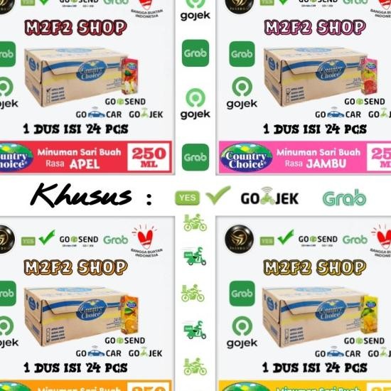 

Jus | Country Choice Semua Rasa 250 Ml (Khusus Gojek/Grab)