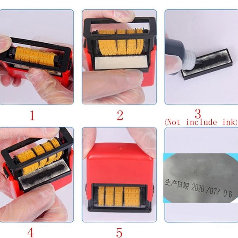 

SPECIAL Stempel Tanggal Custom Otomatis Dengan EXP Stempel Tanggal Produksi Dengan EXP Dater Date Stamp -33