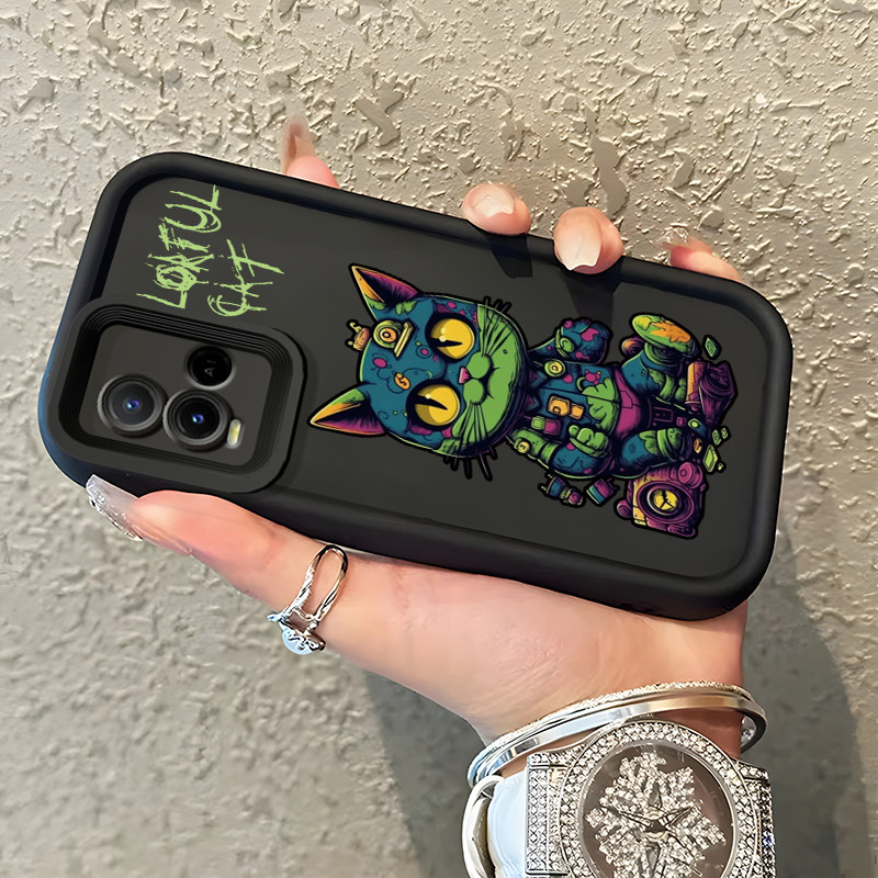 Casing Hp Untuk VIVO Y21 Y21s Y21T Y21E Y21A Y21G Y33T Y33s Case Casing model kucing tampan Kasing H