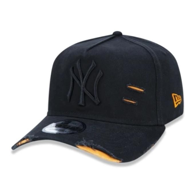TOPI SNAPBACK new era 9forty cotton damage black