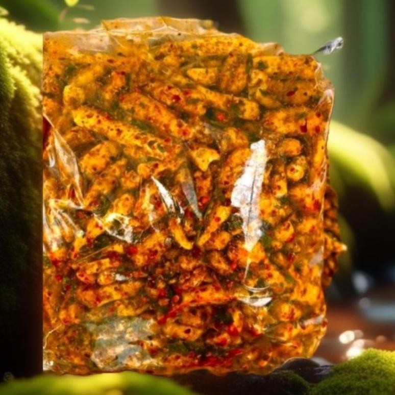 

10.10 Basreng Stik Pedas Daun Jeruk Cikruh // Basah // Pedas Daun Jeruk 1Kg Premium