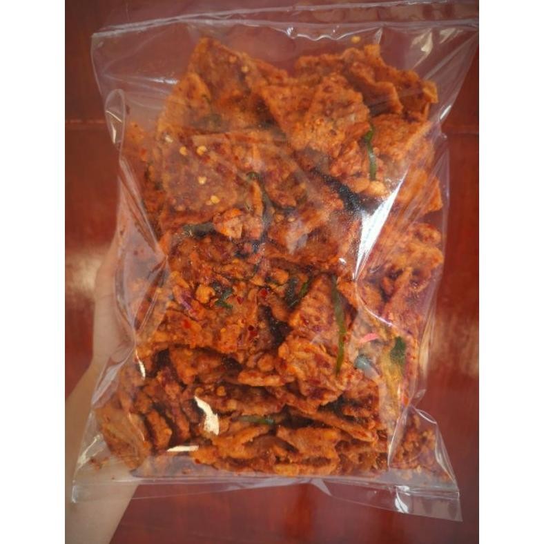 

10.10 Keripik Tempe Crispy 500Gr Kriuk Cikruh Original & Pedas Gurih Jajanan Cemilan Kerupuk Krispi Renyah Premium