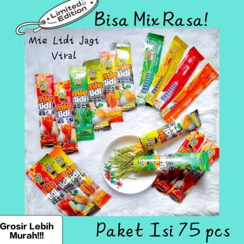 

Termurah Paket Usaha Hemat Mie Lidi Jagi Viral Tiktok 1 Paket Isi 75Pcs Grosir