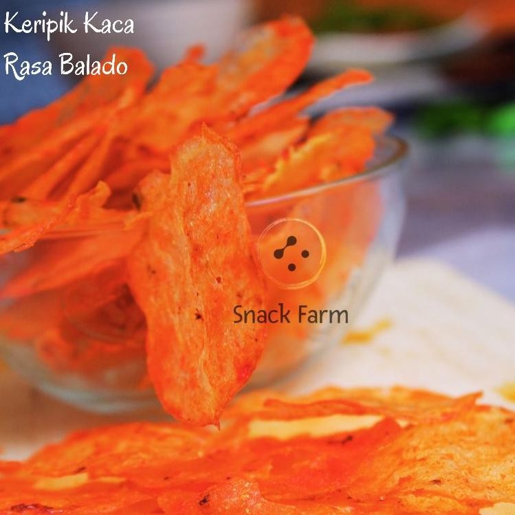 

Flash Sale Snack Farm Keripik Kaca 500Gr & 1Kg Pedas Cabai Merah Daun Jeruk,Cabai Ijo Daun Jeruk,Rumput Laut, Premium