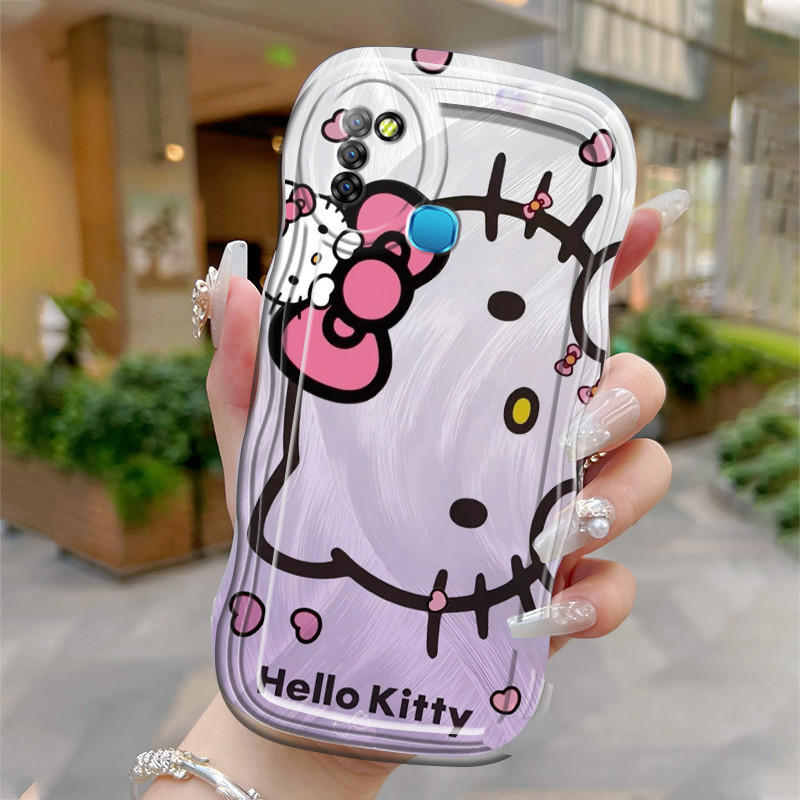 Casing Hp Untuk Infinix Smart 5 Smart 6 Ram 3 Case HP casing ponsel seluler kucing berwajah besar So