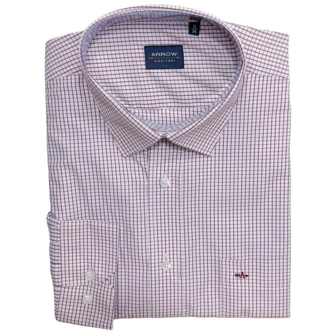 Kemeja Arrow Pria Formil Kerja Kantor Lengan Panjang 17 H85S