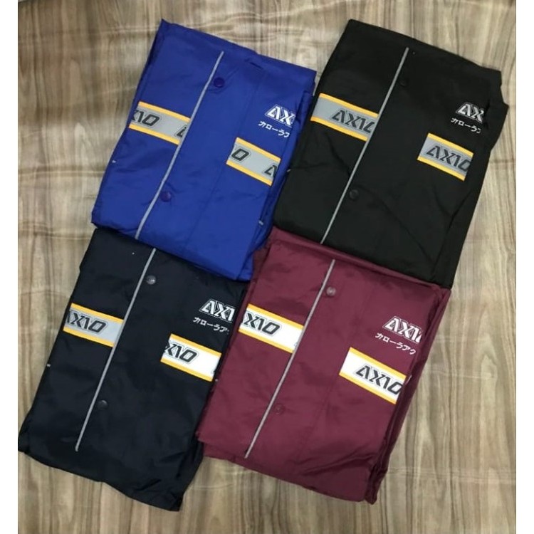 ORIGINAL JAS HUJAN AXIO EUROPE 882 SIZE XXL-3XL (JUMBO) , Hitam Jas Hujan Anti Rembes Mantel Lentur 