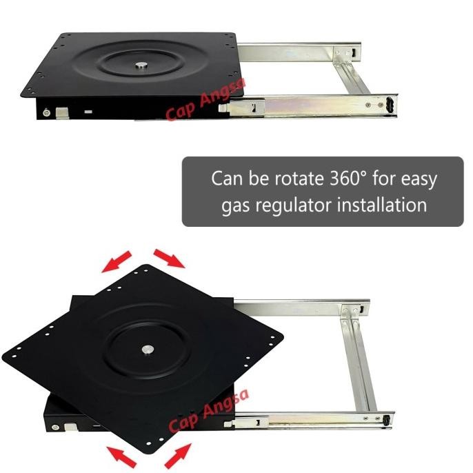 SLIDING GAS RACK TATAKAN GAS RODA ELPIJI RODA LPG ALAS TABUNG GAS RAK SMD