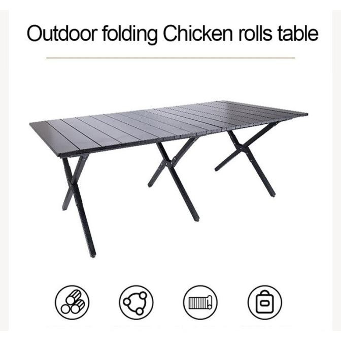 Meja Kursi Lipat Set Camping - Meja Kursi Lipat Outdoor 1 Set - Meja Kursi Lipat Portable - Meja Kur