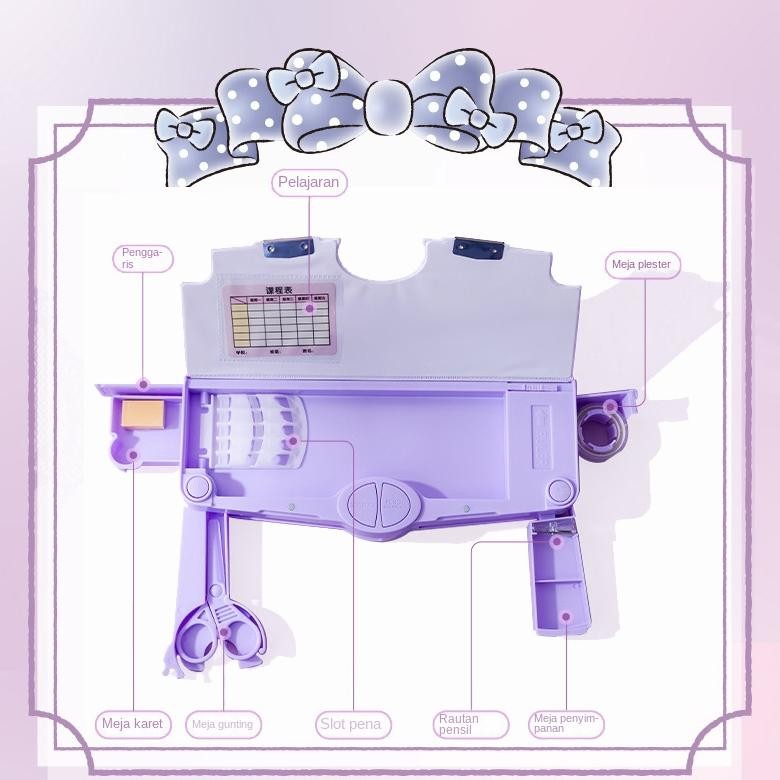 

BISA COD KABAKotak Pensil Multifungsi Motif Unicorn / Dinosaurus / Astronot Untuk Anak Lengkap Peruncing Gunting Isolasi Penghapus Penggaris ter-46