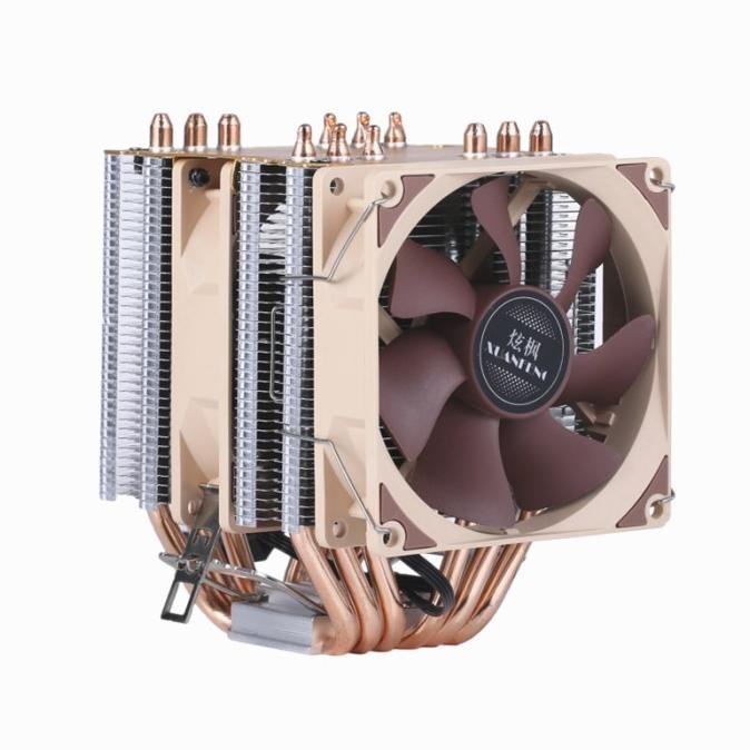 Xuanfeng Xf962 Cpu / Pc Cooler Rgb 90Mm Dual Fan - 6 Heat Pipes Baru