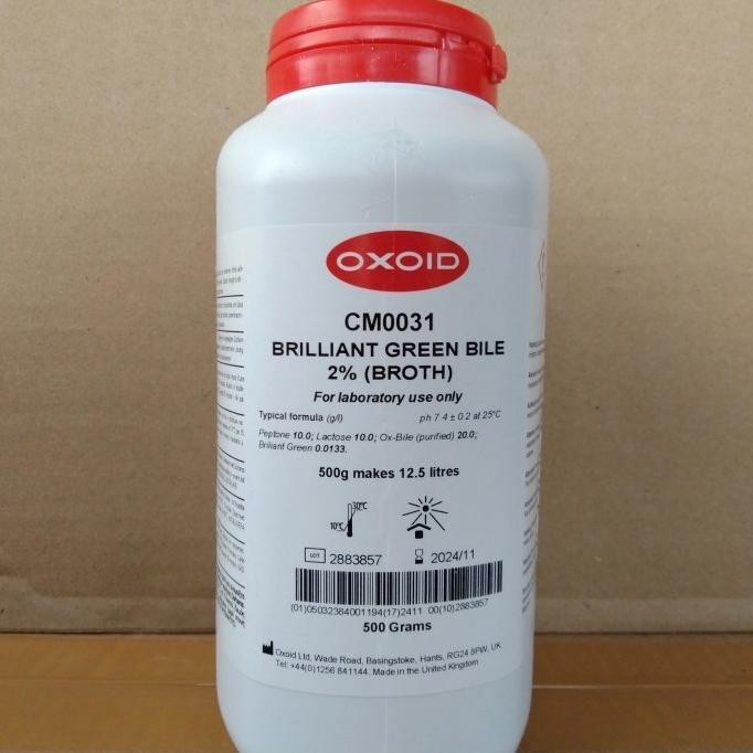 Brilliant Green Bile 2% Broth (Bglb) Oxoid Cm0031B [ Cariomarket ]