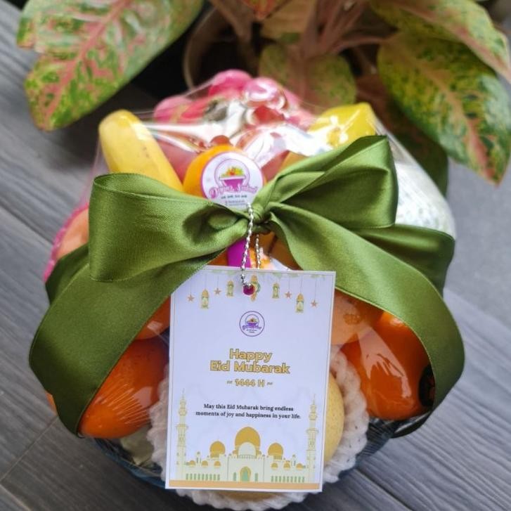 

SALE Parcel Buah Segar Premium Keranjang Mini Free Kartu Ucapan Pita Hampers Lebaran Natal Christmas Hospitality Lamaran m-4