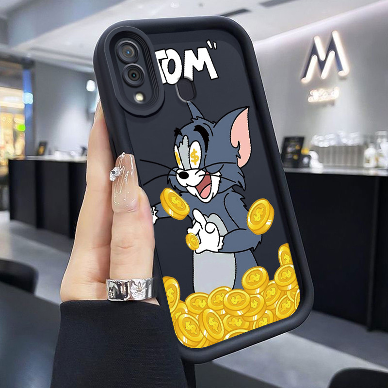 Casing Hp Untuk Samsung Galaxy A30 A20 M10s Case Casing pola koin emas Cesing Anti Drop Softcase Sil