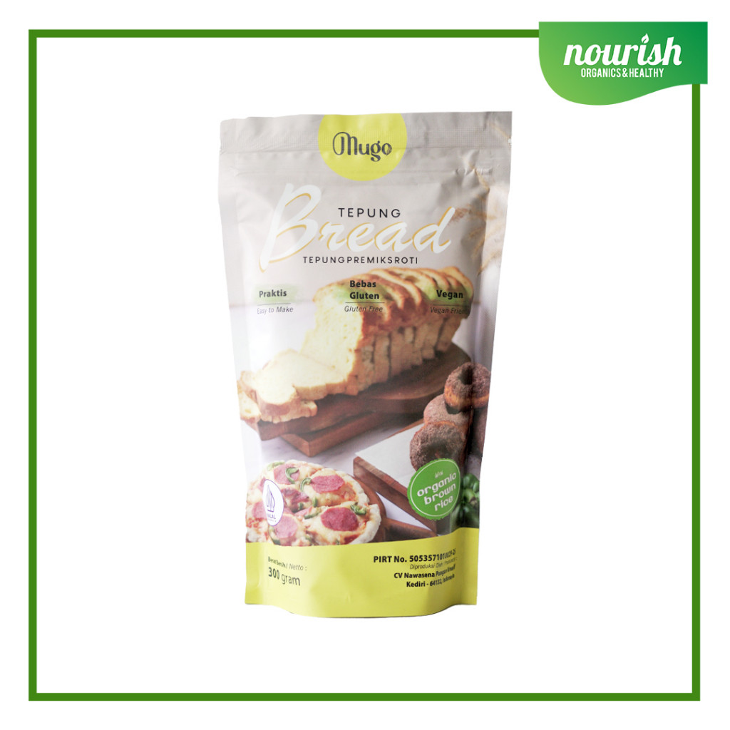 

Mugo Tepung BREAD Gluten Free/ High Fiber/ Soy Free 300 gr