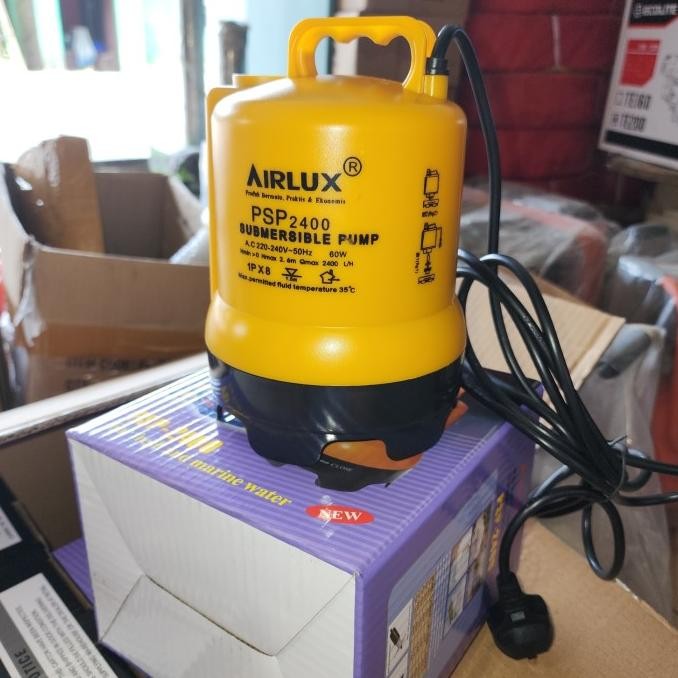 Pompa Air Celup Kolam Airlux Psp 2400 60Watt / Pompa Kolam Ikan [ Evismall ]