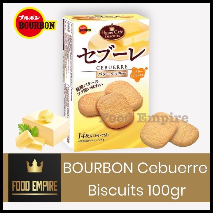 

Bourbon Cebuerre Butter Cookies 100 Gr | Biskuit Jepang