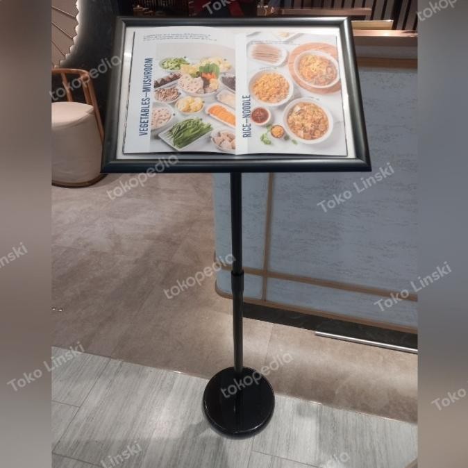 

Poster Stand Adjustable Menu Frame Sign Holder Display A3 A4 Stainless GM