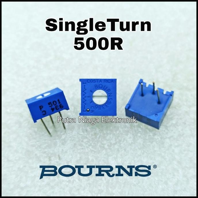 Update Singleturn Bourns 500R Original 3386 500 ohm Trimpot VR Kode : 501 putr4n Murah