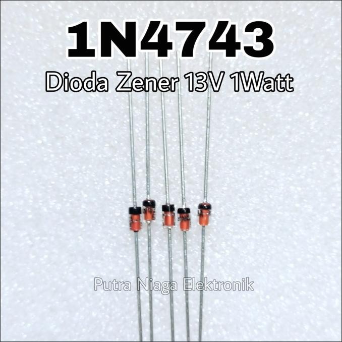 Terbaru Zener 1N4743 1W 13V Dioda IN4743 1Watt 1N4743A 13Volt putr4n Segera Beli