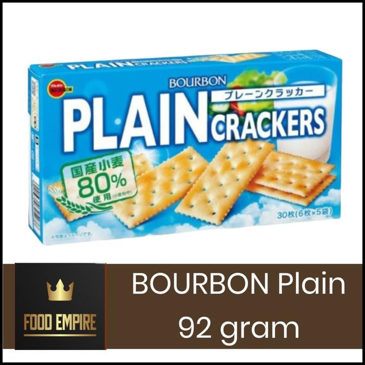 

Bourbon Plain Crackers 92 Gram | Biscuit Import Jepang